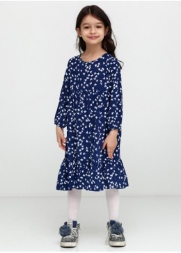 TopHat синее платье в бабочки для девочки 19507